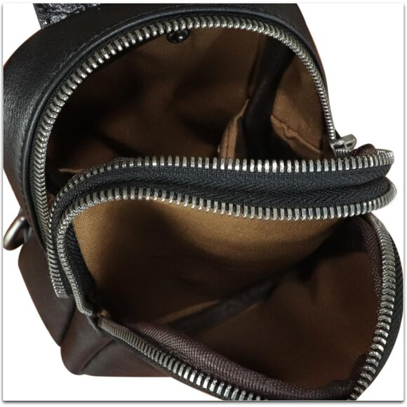 Leather Crossbody Bag Women Small Daily Use Handbag Compact Vintage - Picture 7 of 7